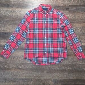 Ralph Lauren Polo Long Sleeve Button Down Shirt Boys XL 18-20 Red/Green/Blue